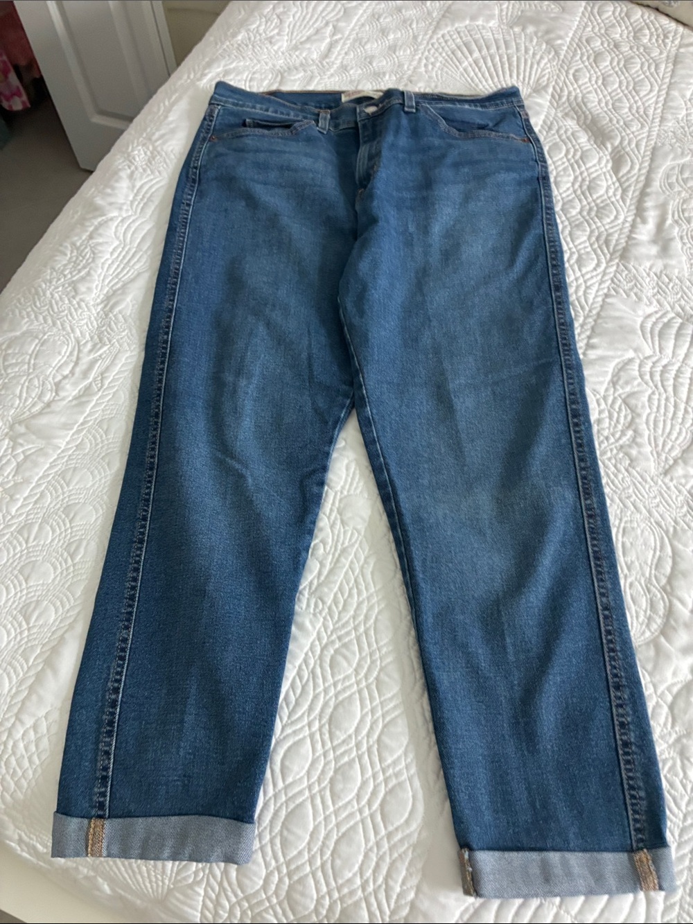 Levi Strauss Signature Heritage Boyfriend  Blue Denim Jeans